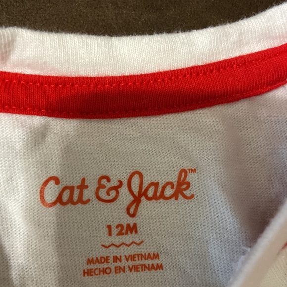 Cat and Jack Holiday dress with diaper cover; size 12M - Picture 3 of 5